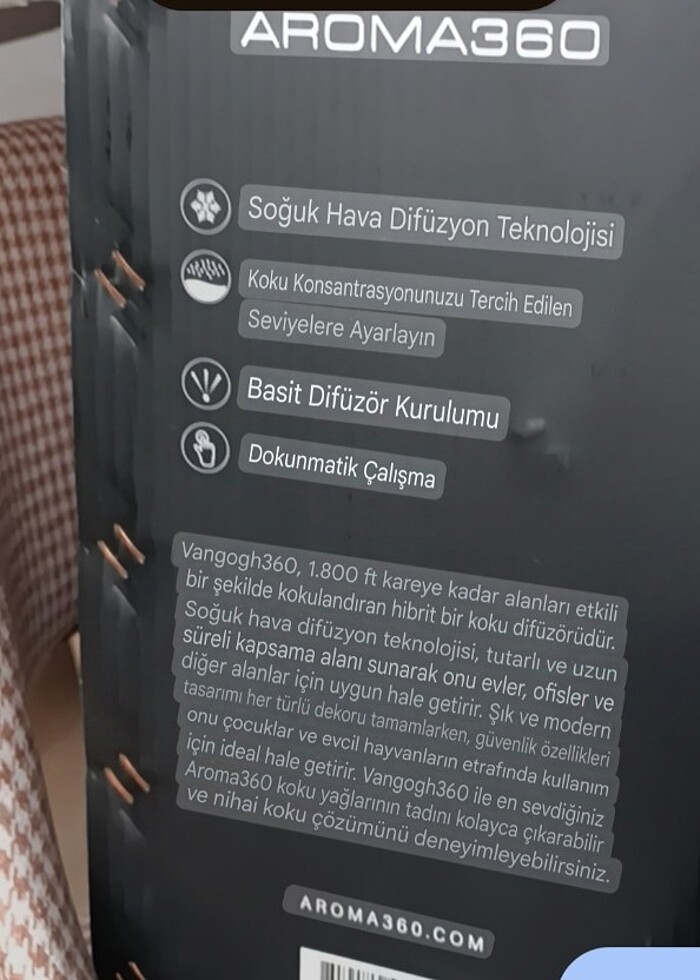 AROMA360 ısısız, susuz difüzör  - Görsel 2