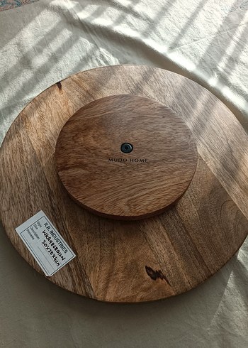 Mavi Bohem Desenli Ahşap Tepsi - Görsel 4