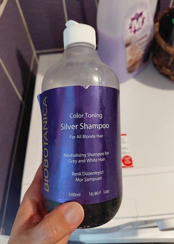500ml Mor Renk Düzenleyici Silver Şampuan