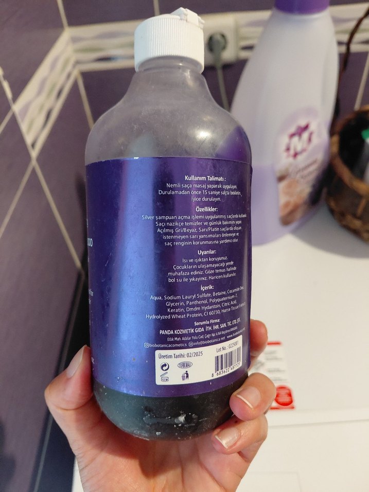 500ml Mor Renk Düzenleyici Silver Şampuan - Görsel 2