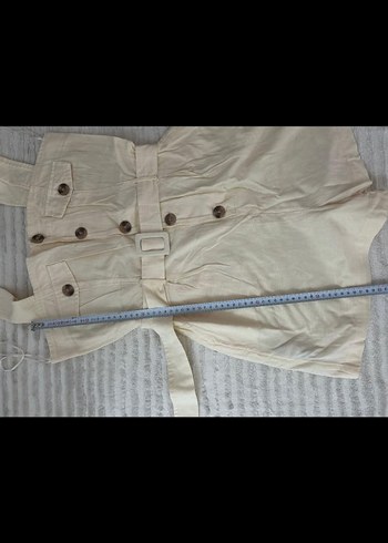 Bej Kemerli Kadın Tulum - Görsel 6