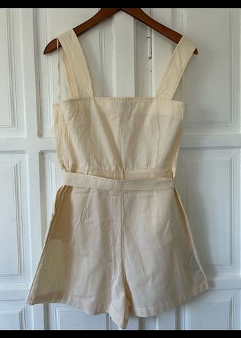 Bej Kemerli Kadın Tulum - Görsel 2