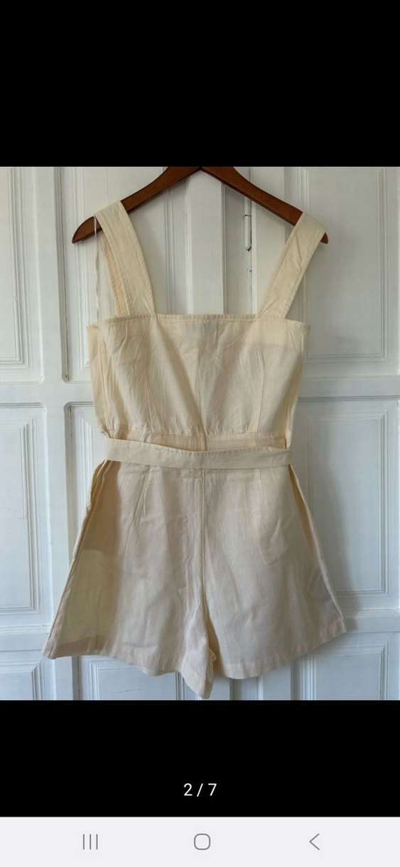 Bej Kemerli Kadın Tulum - Görsel 2