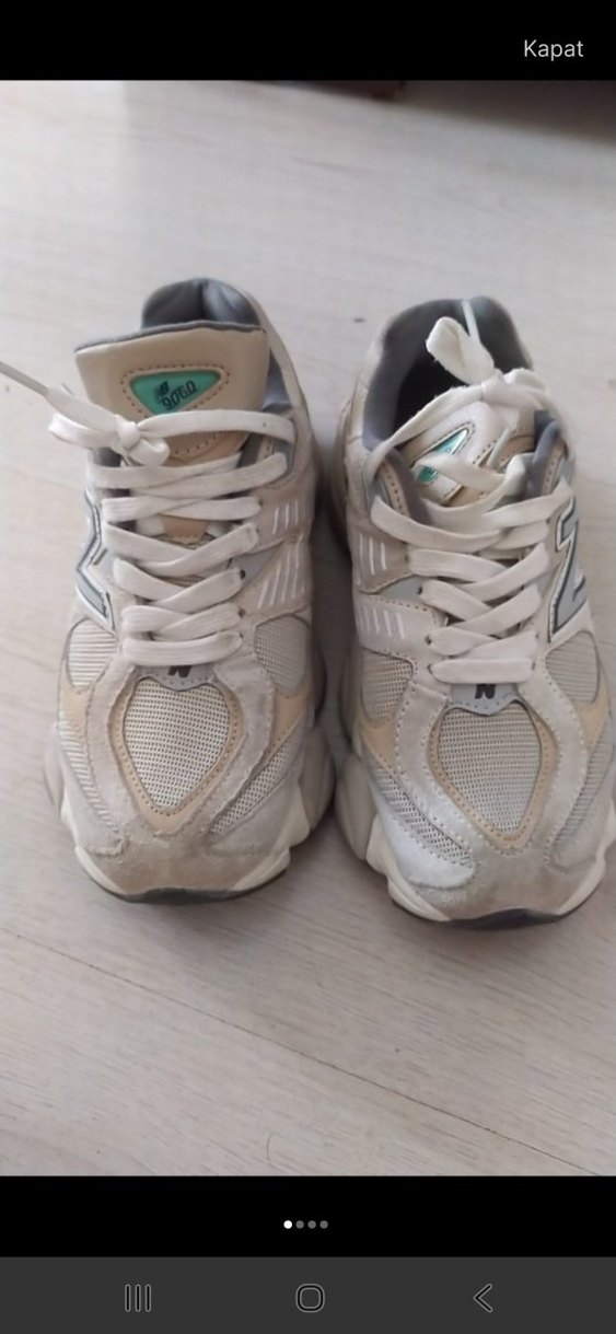 New Balance Beyaz Gri Spor Ayakkabı - Görsel 2