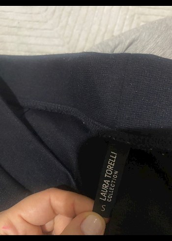 Kadın Siyah Regular Fit Midi Kumaş Pantolon - Görsel 5