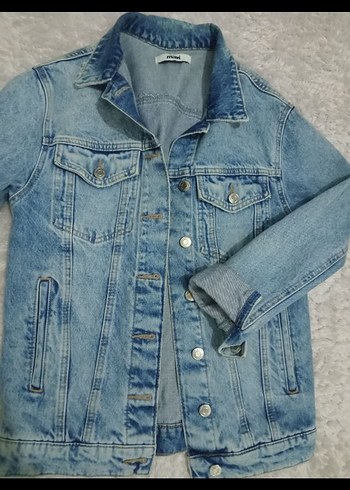 Mavi Jeans Düğmeli Mavi Kadın Denim Ceket