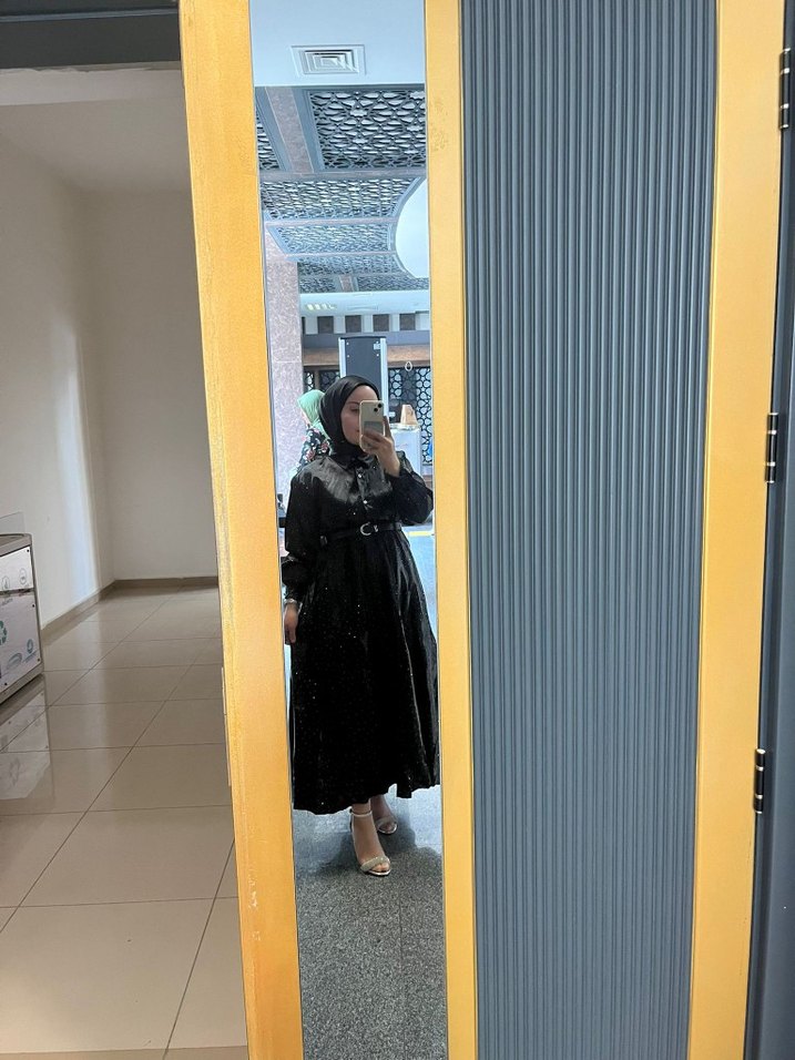 siyah taşlı etek takım - Görsel 2