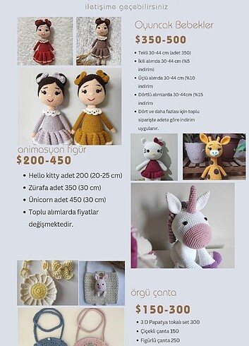 Amigurumi el işleri 