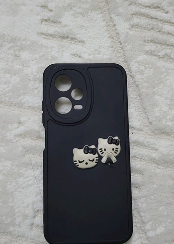 Parlak Siyah Goth redmi not 12 pro 5g Telefon Kılıfı