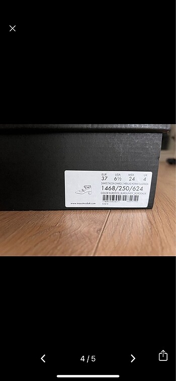 37 Beden bordo Renk massimo dutti ayakkabi