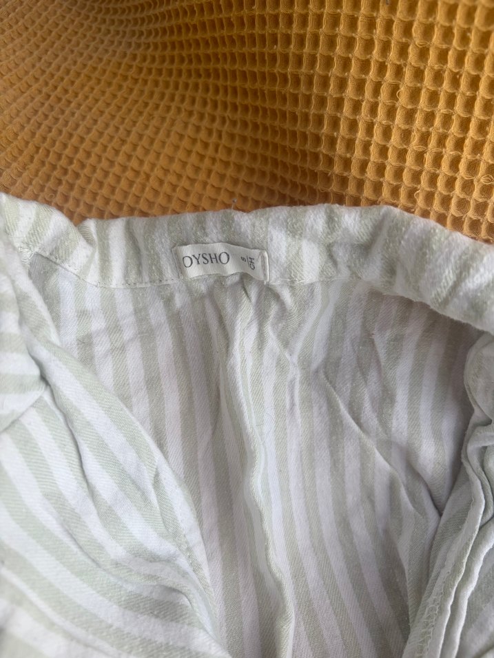 Oysho Gri Çizgili Erkek Pijama Takımı - Görsel 4