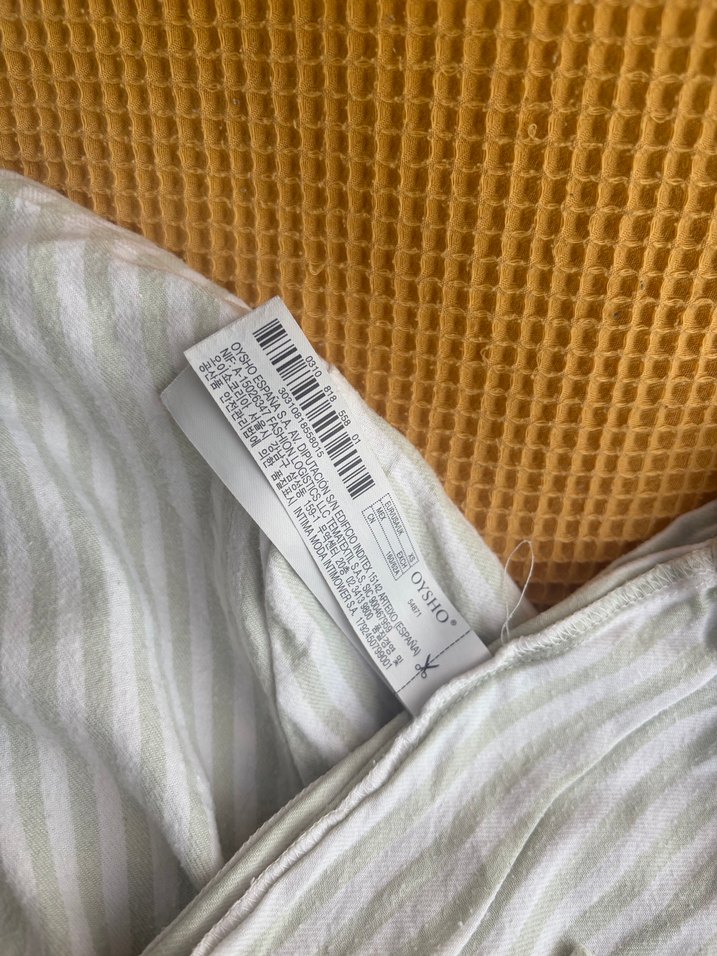 Oysho Gri Çizgili Erkek Pijama Takımı - Görsel 5