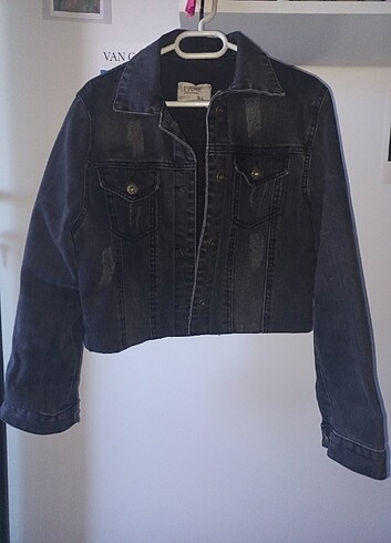 Crop kot ceket