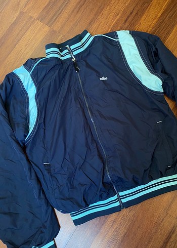 Vintage Nike unisex Mavi Fermuarlı Spor Rüzgarlık