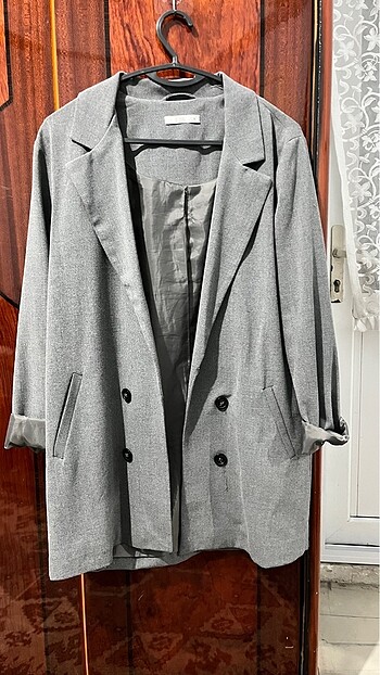 Gri blazer ceket