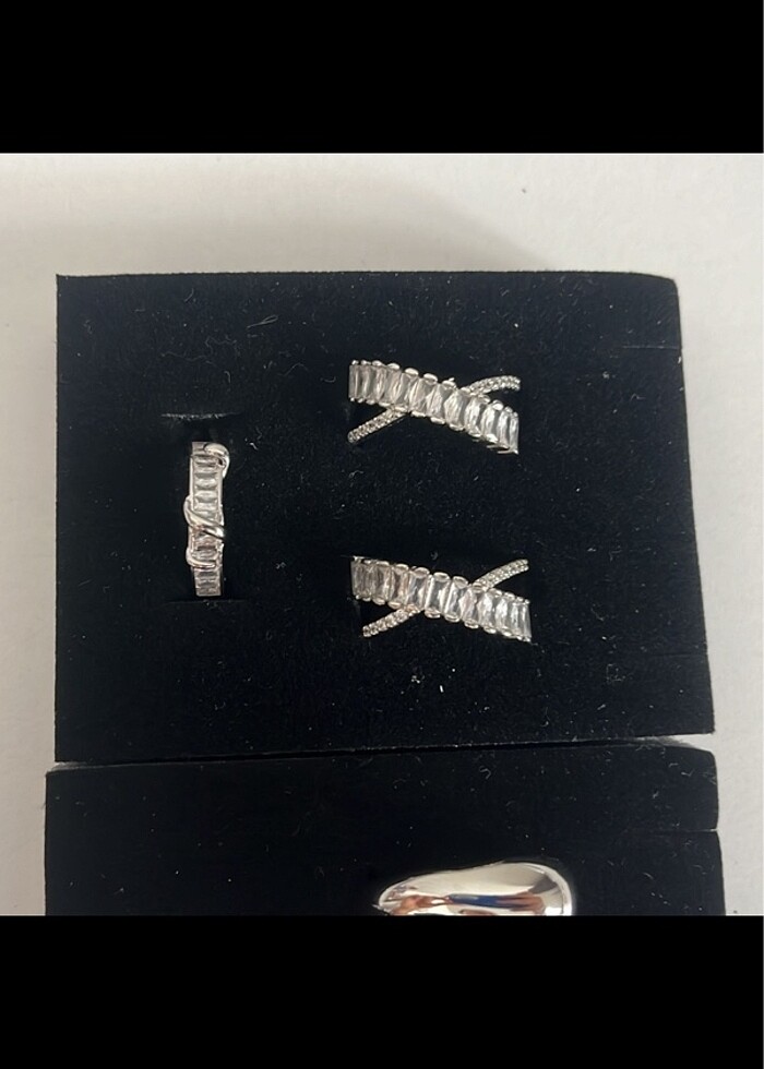 Çelik Gümüş Ayarlanabilir Yüzük - Görsel 3