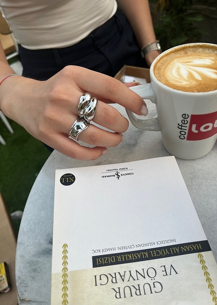 Gümüş Kadın Çelik Yüzük - Görsel 2