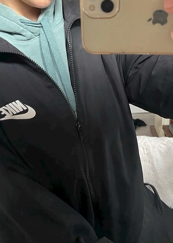 Nike Siyah Fermuarlı ceket - Görsel 5