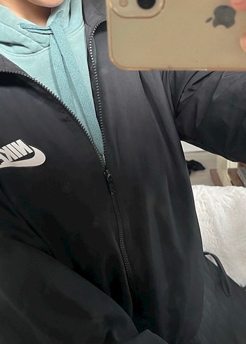 Nike Siyah Fermuarlı ceket - Görsel 3