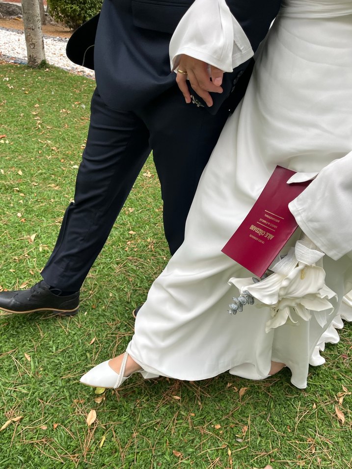 Beyaz Topuklu Kadın Abiye Ayakkabı - Görsel 3