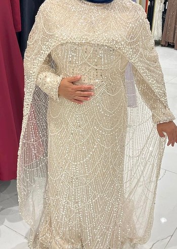 İşlemeli şık Abiye - Görsel 5