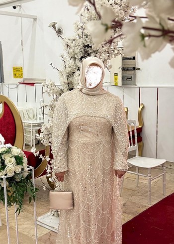 İşlemeli şık Abiye - Görsel 4