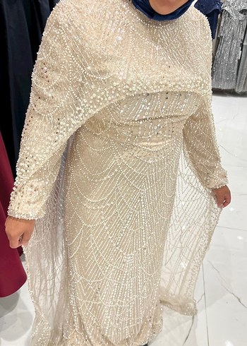 İşlemeli şık Abiye - Görsel 8