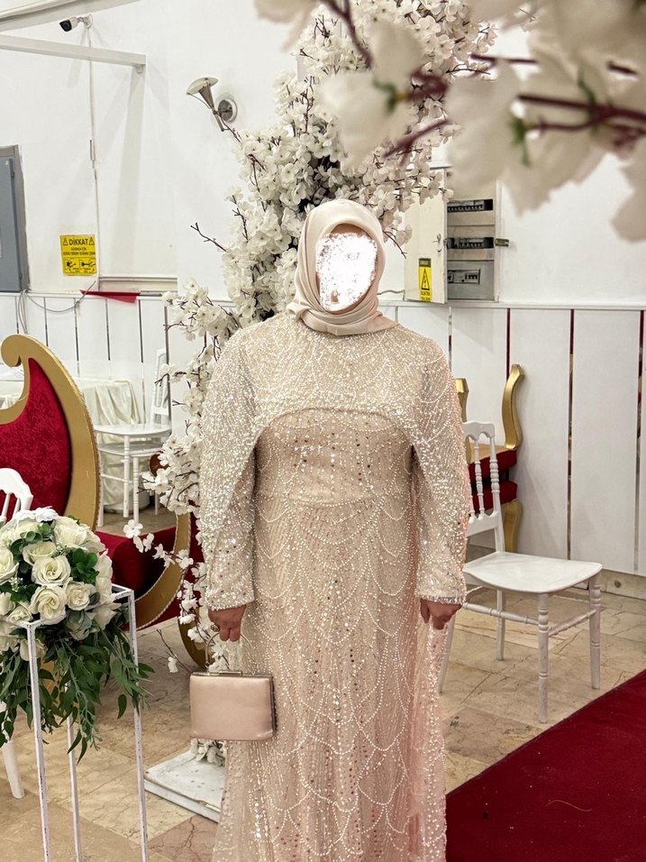 İşlemeli şık Abiye - Görsel 4