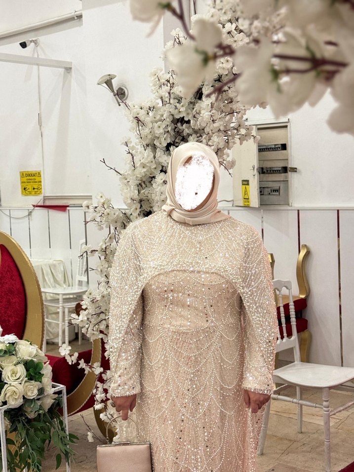 İşlemeli şık Abiye - Görsel 3