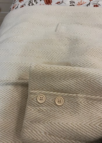 HEQA Bej desenli kaban - Görsel 5