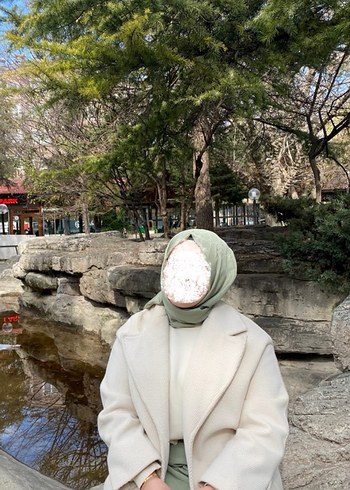 HEQA Bej desenli kaban - Görsel 3