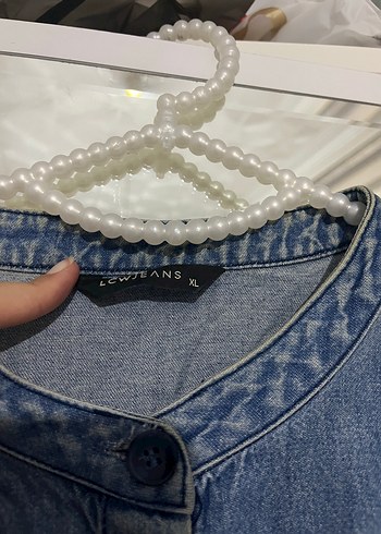 xl Beden Düğmeli Kot Ceket gömlek