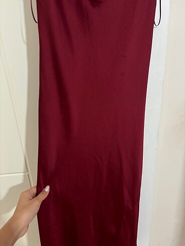xs Beden Bordo elbise