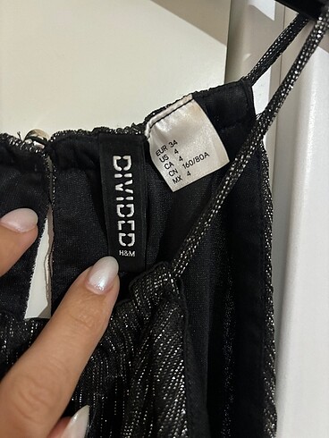 34 Beden Simli üst H&M
