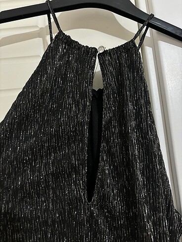 34 Beden siyah Renk Simli üst H&M