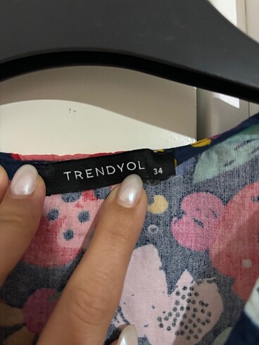34 Beden Çok renkli crop üst