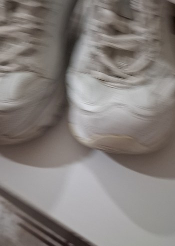 Beyaz Bağcıklı Kadın Spor Ayakkabı - Görsel 7