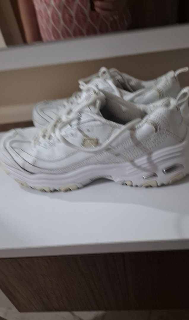 Beyaz Bağcıklı Kadın Spor Ayakkabı - Görsel 3