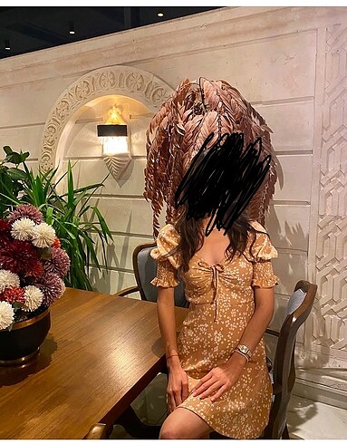 s Beden Yazlık çiçekli elbise
