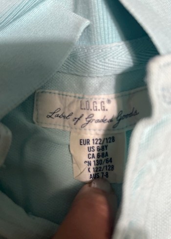 Açık mavi Erkek Çocuk Düğmeli Polo Tişört - Görsel 3