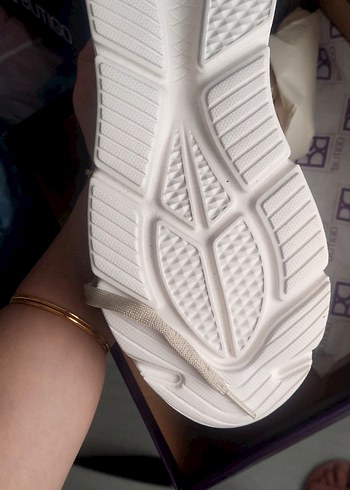 Bej Bağcıklı Kadın Spor Ayakkabı - Görsel 2