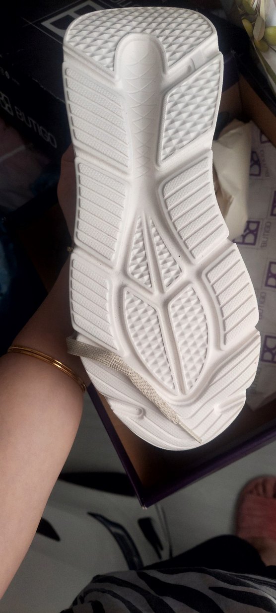 Bej Bağcıklı Kadın Spor Ayakkabı - Görsel 2