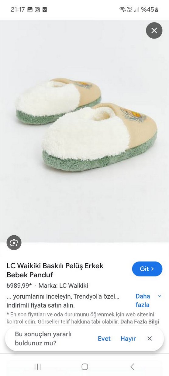 LC Waikiki Kız Çocuk Peluş Ev Terliği - Görsel 2