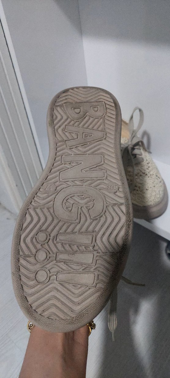 Bej Örgü Detaylı Kadın Spor Ayakkabı - Görsel 3