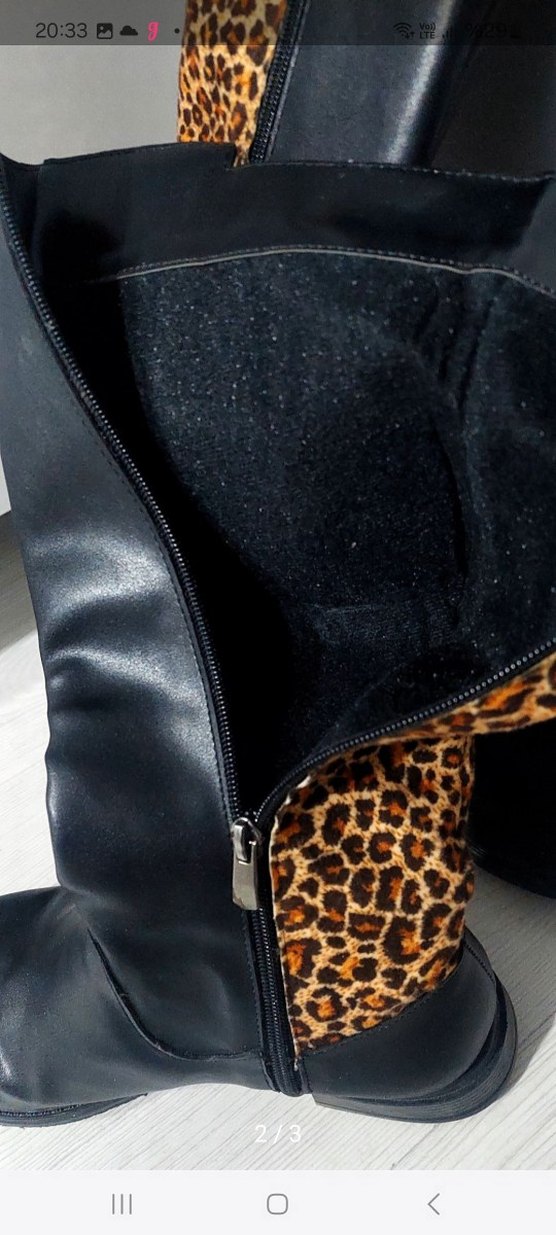 Leopar Desenli bot çizme - Görsel 2