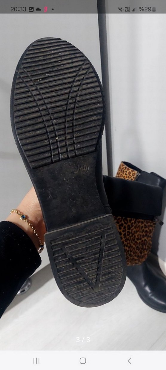 Leopar Desenli bot çizme - Görsel 3