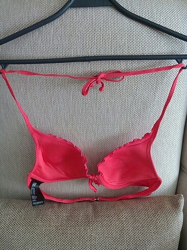 s Beden kırmızı Renk Şık dizayn kırmızı bikini üstü