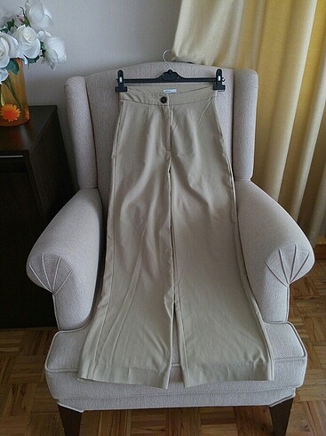 Şık dizayn bol paça pantolon