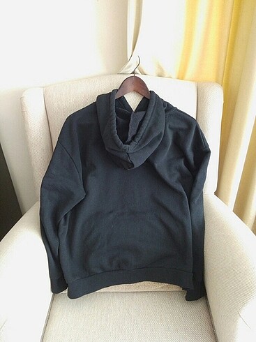 Defacto Klasik dizayn siyah sweatshirt