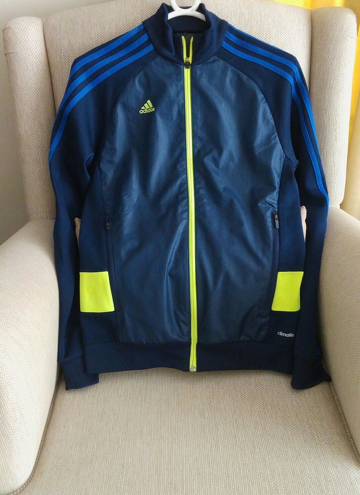 Adidas Lacivert Fermuarlı Spor Dış Giyim - Görsel 2